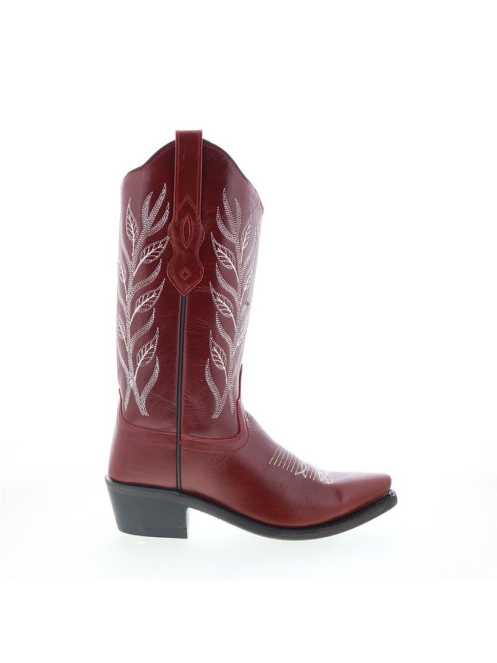 Old West Deep Red Cowboy Boots